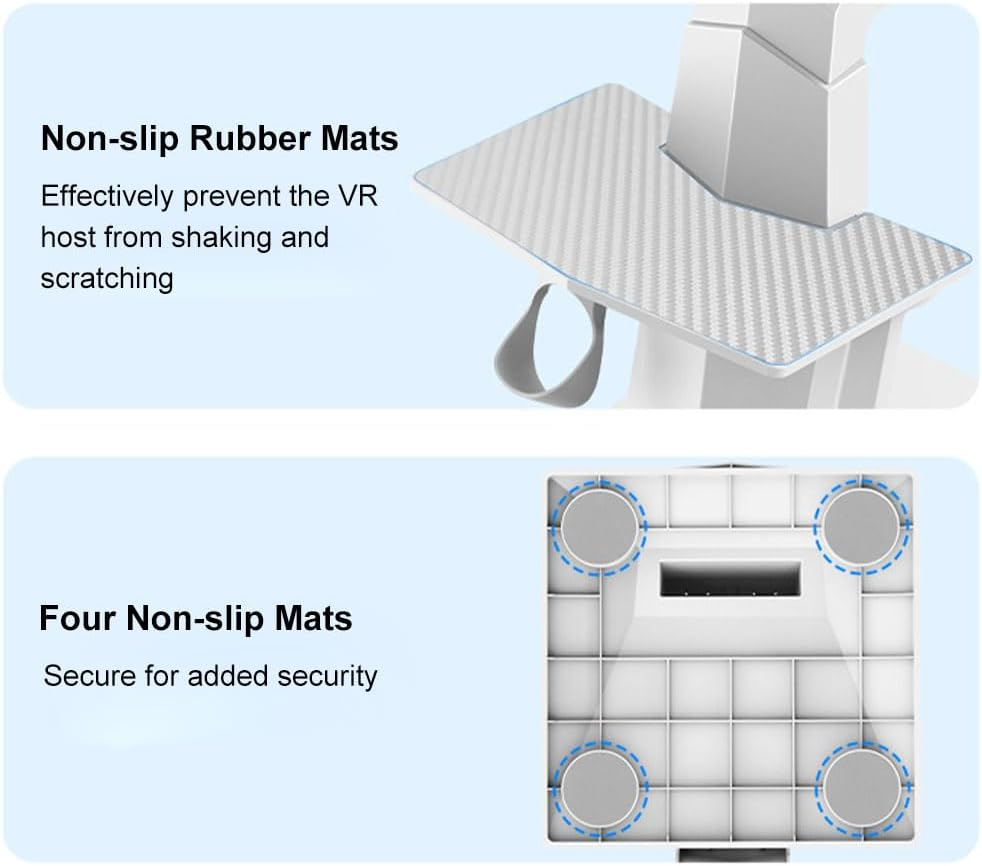 VR Headset Stand, VR Mount Display Storage, VR Display Mount Station, Controller Stand, Headset Holder for Quest 3S and Quest 3, Accessories for Headset and Touch Controller image number 6