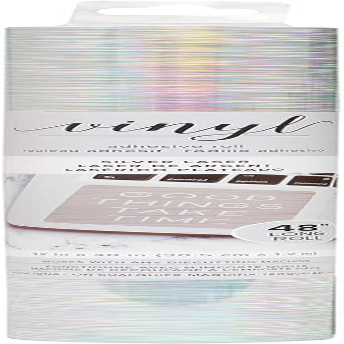 American Crafts 349905 Vinyl, Silver image number 1