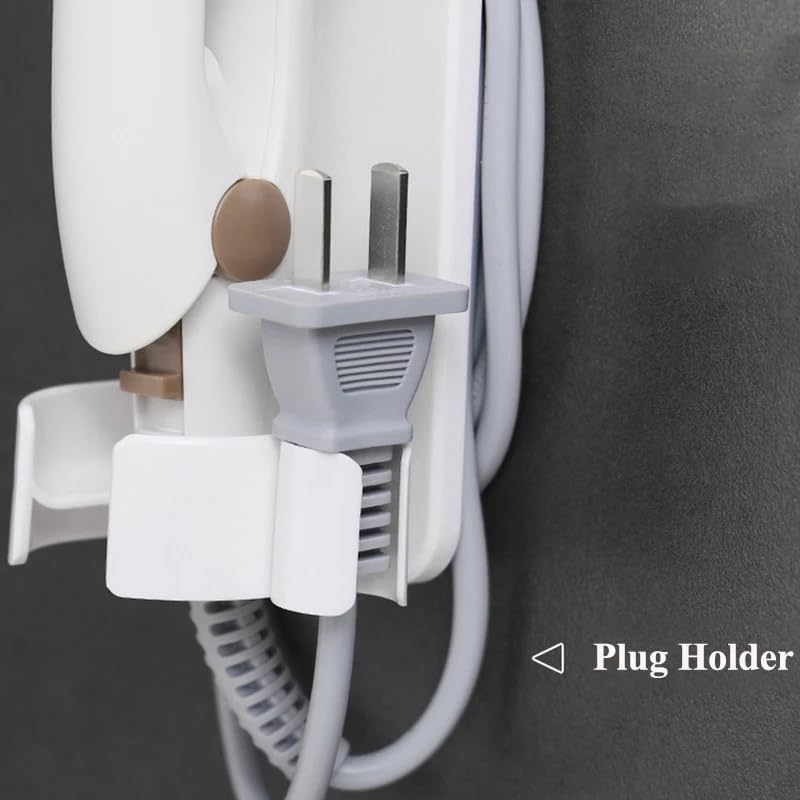 LAKYMIE Pack of 2 Wall Mount Holder Hair Straightener Hair Dryer Holder Wall Mounted for Curly Hair Sticks Hair Styler Straightener Straightening Brush Hair Straightener image number 3