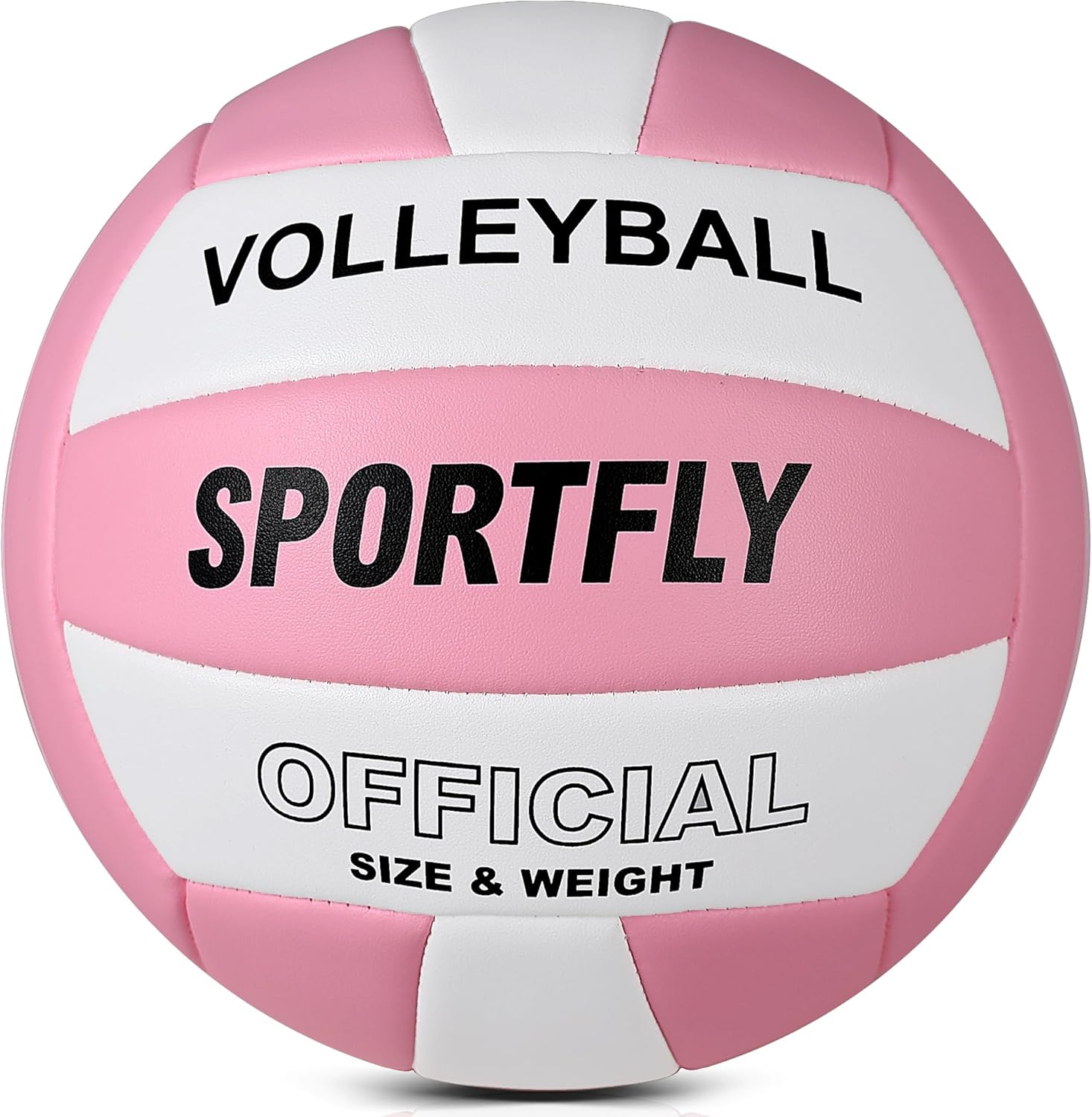 Sportfly Official Size 5 Volleyball, Soft Indoor Outdoor Volleyball for Game Gym Training Beach Play 2 Pcs per Pack with Pump Kit&hellip;