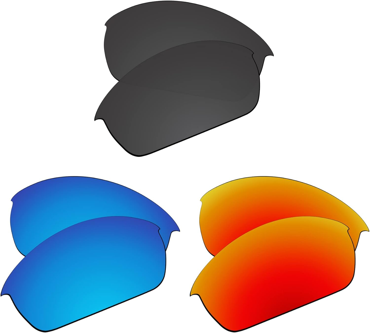 Ezreplace Lenses Replacement for Oakley Bottle Rocket OO9164 Sunglasses (Polarized Lenses)