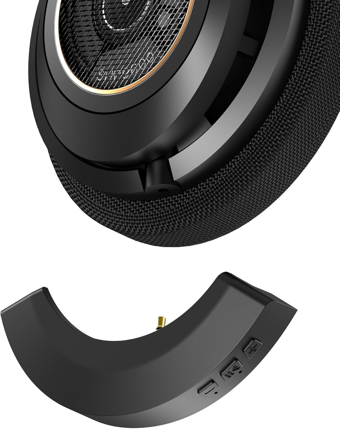 YOCOWOCO Aptx Wireless Bluetooth 5.2 Adapter for Philips SHP9600 Headphones with Mic/Volume Control, Black image number 2