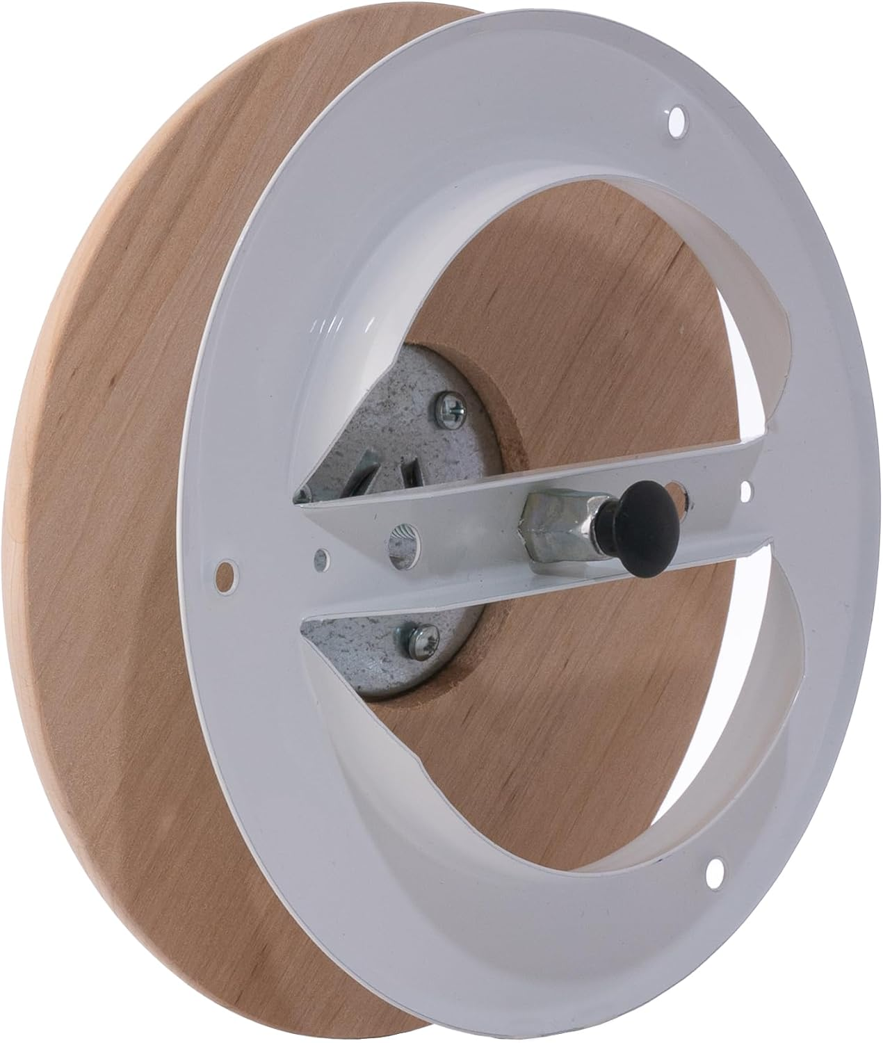 Steinberg14 Wooden Air Diffuser - 4 Inch Universal Supply and Exhaust Valve - 100Mm Adjustable Vent Cover - round Wall Ceiling Vent - Black Alder Wood Air Vent - Ventilation Grille for Sauna image number 5