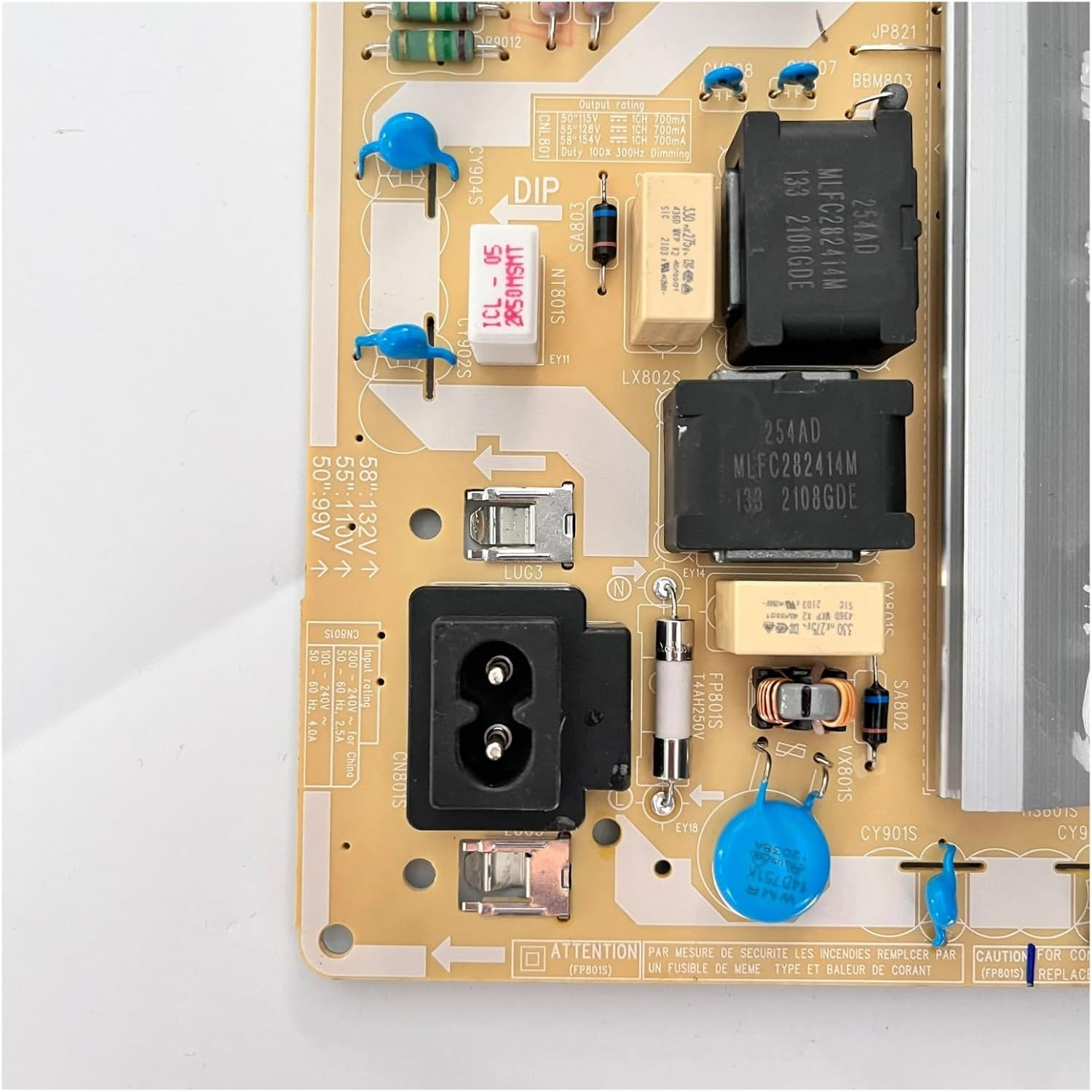 Replacement TV Power Strip L55S6N THS BN44-01054F = BN44-01054E for LCD TV UN50TU8000FXZA TV Accessories Replacement TV Motherboard image number 3