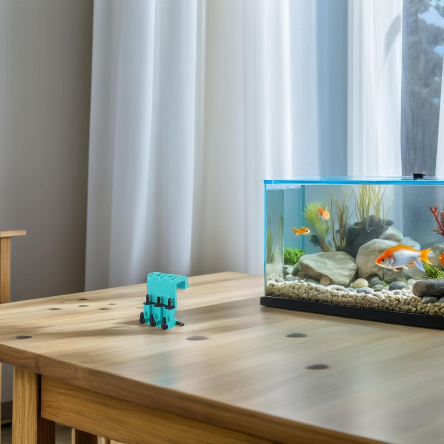 Alasum Aquarium Air Valve Flow Control 3-Way Regulating Valve for Fish Tank Air Pump Accessories Green Three-Head Suitable for Pond and Home Aquariums image number 6