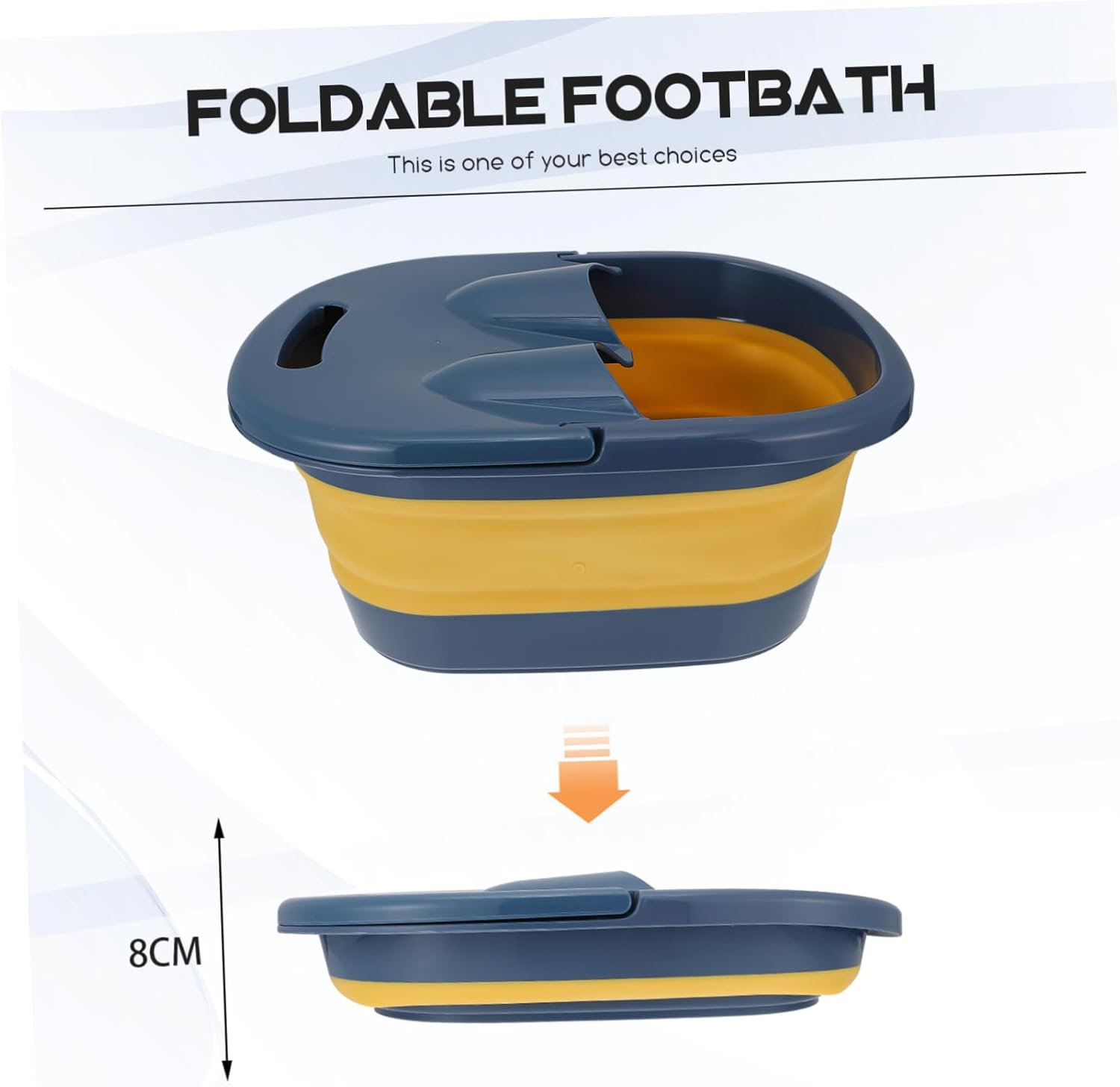 Beatifufu 1Pc Foot Soak Basin Portable Foot Massage Tub for Home Use Temperature Lock Baffle for Relaxation and Fatigue Relief image number 3