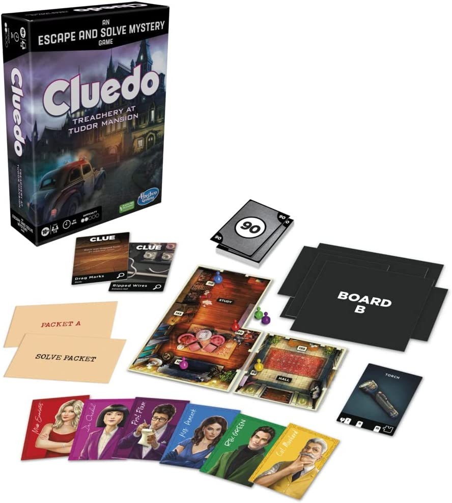 Hasbro Gaming Clue Treachery at Tudor Mansion Board Game - 1-6 Players, Ages 10+ image number 3
