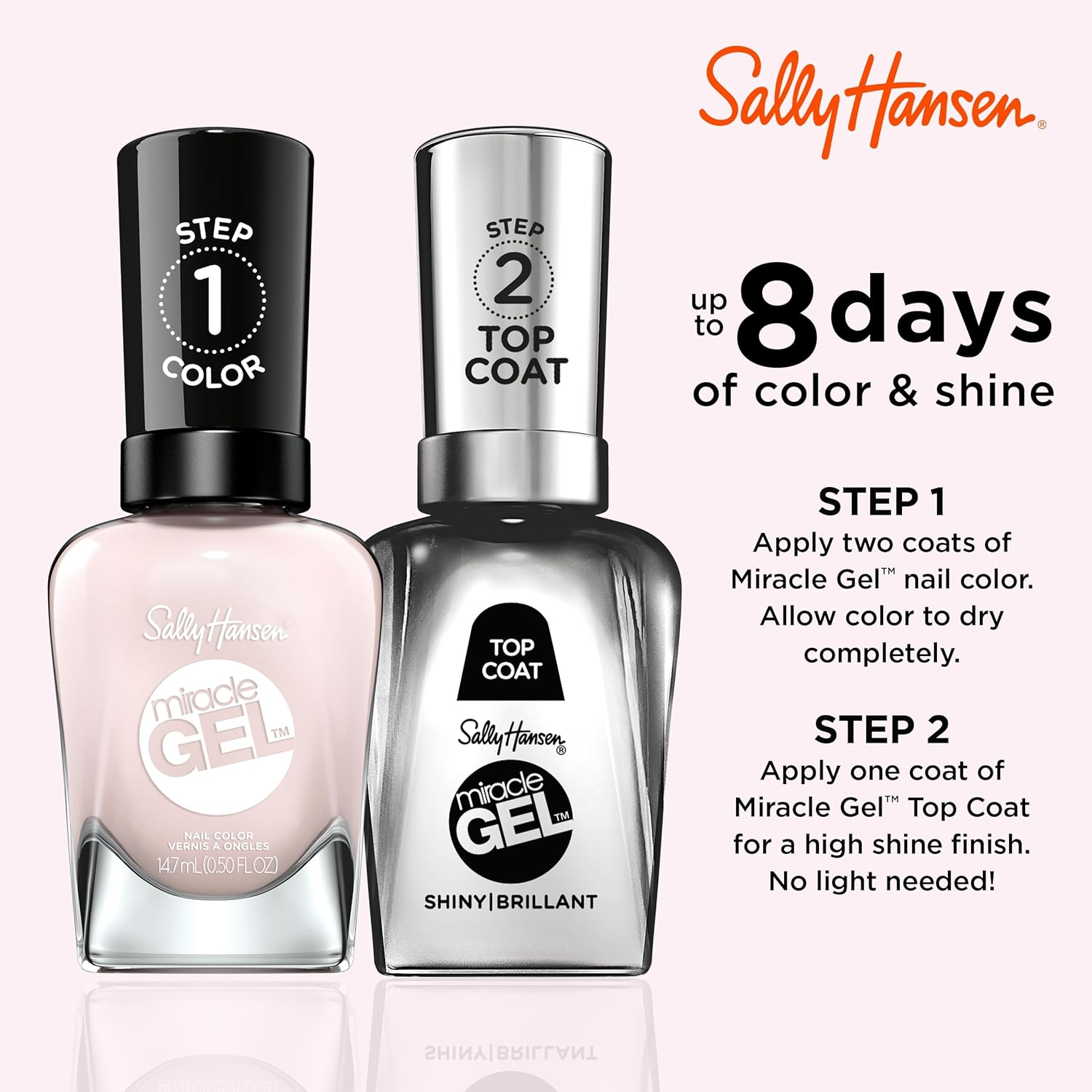 Sally Hansen Miracle Gel Little Peony (Pack of 2) image number 4