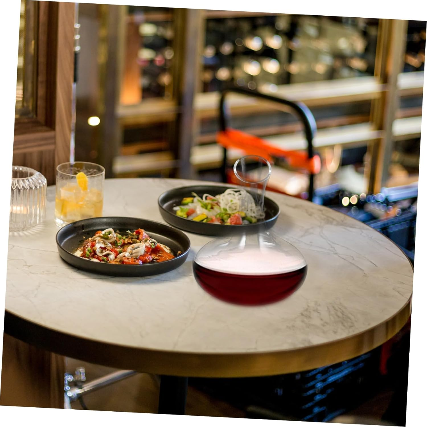 Alipis 1Pc Lead Glass Decanter Simple Design Transparent Wine Aerator for Home and Bar Use Creative Wine Container for Enhancing Flavor image number 3