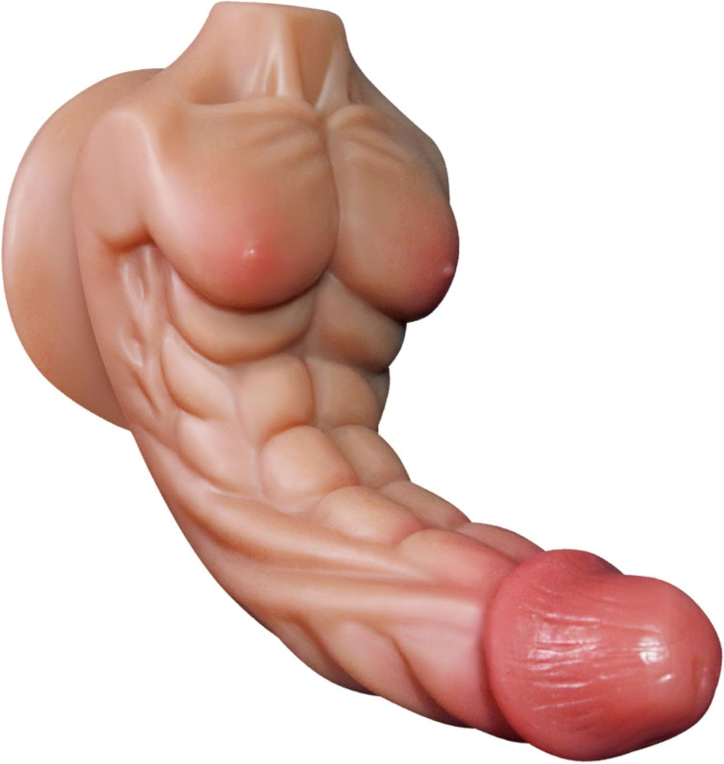 Ozfuns 7.5 Inch Premium Silicone Male Torso Dildo Flexible Dildo with Realistic Sexy Men'S Body Sex Toy for Men Women Couple Gay image number 4