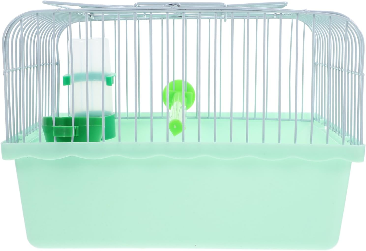 Happyyami Portable Bird Cage with Food Box and Waterer Lightweight Metal Carrier for Parrots Lovebirds and Animals for Travel and Outdoor Adventures