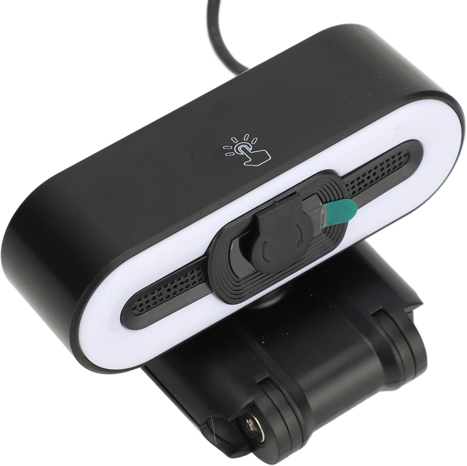 Webcam with Light, 4K Webcam Computer Camera, USB Camera with Microphone Fill Light Beauty for Laptop Computer LCD Display, Auto Beauty Function,Live Video Conferencing,Plug & Play image number 4