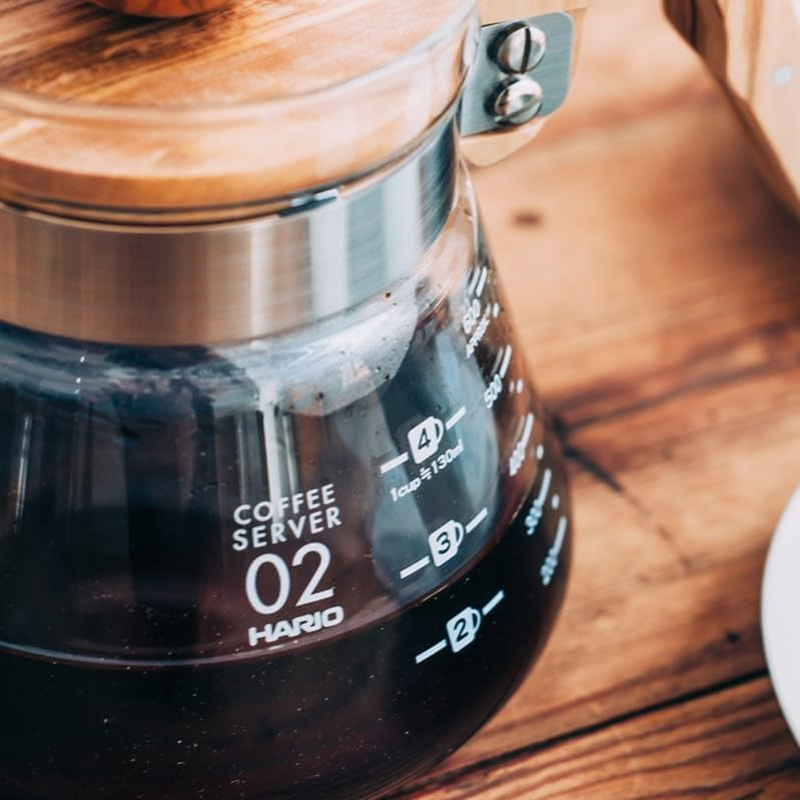 Hario V60 Olive Wood Coffee Server, 600Ml image number 6