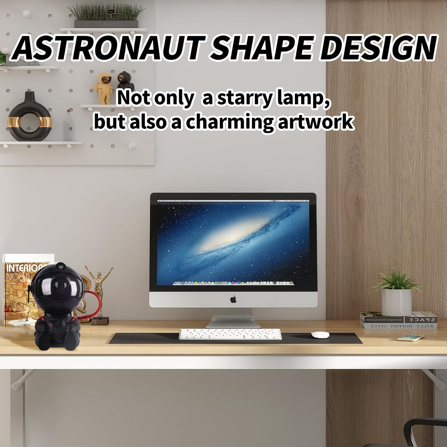 Astronaut Galaxy Star Projector Space Planetarium with 8 Modes Remote, 360&deg; Adjustable Design Night Light for Kids Bedroom Ceiling Party Decor Gift image number 2