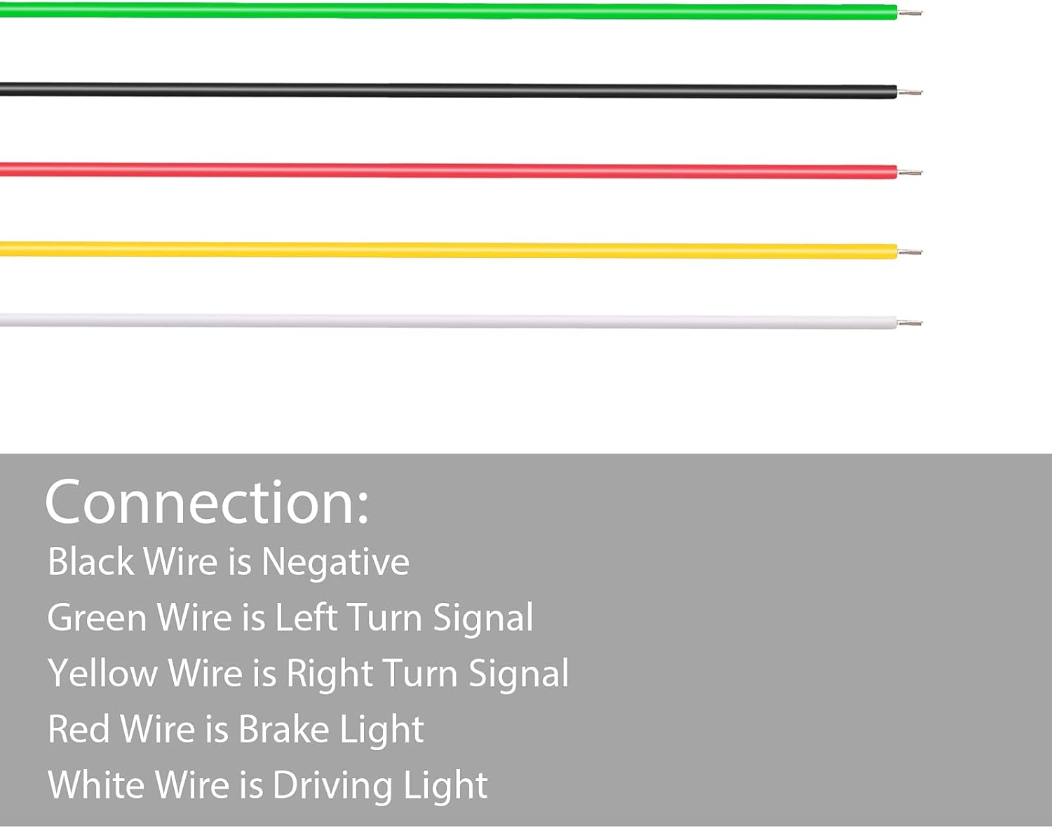 Kinstecks 48Leds Flaxible Motorcycle LED Light Strip Turn Signal Brake Light Driving Light Universal for Motorcycles Motorbikes Atvs Scooters Vehicles-Amber/Red image number 3