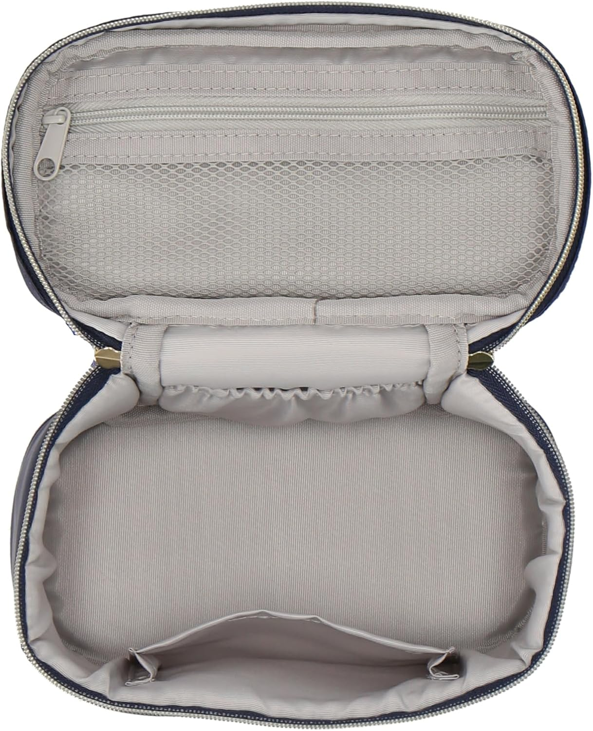 Lanvin Collection Women'S Vanity Pouch 08704202 Pouch Women 08704202B Navy [B] Approx. Width 6.5 X Height 4.3 X Depth 3.5 Inches (16.5 X 11 X 9 Cm), Navy [B], 約 横16.5Cm&times;縦11Cm&times;マチ9Cm image number 3