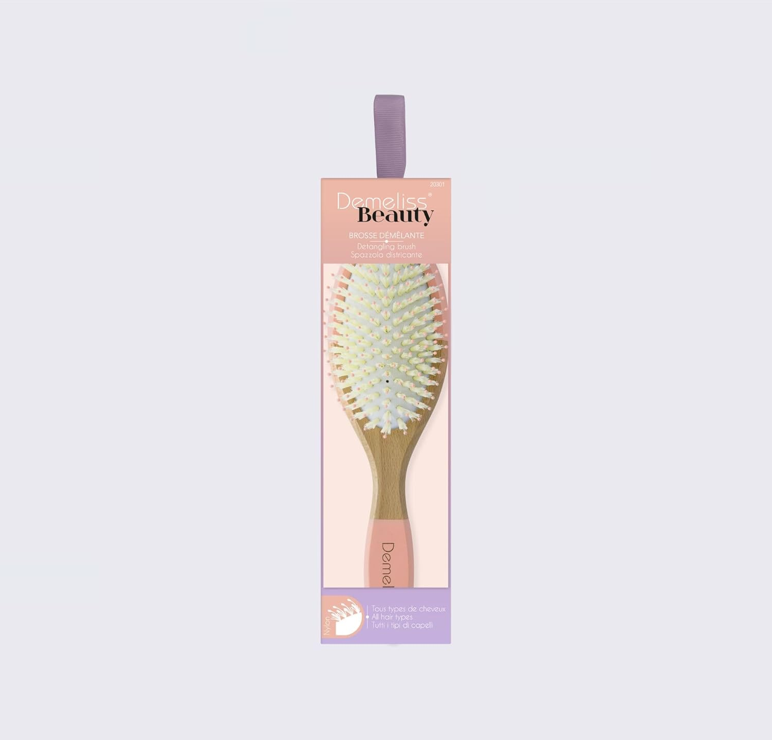 Demeliss Beauty - Flat Detangling Wooden Brush image number 1
