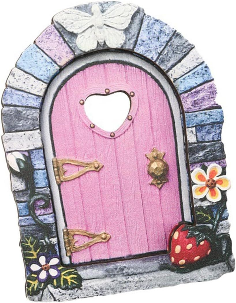 WEZCHUGHAOL Enchanted Fairy Door for Garden - Handcrafted Miniature Gnome Door, Whimsical Fairy House Accessories, Outdoor Garden Ornaments for Yard & Lawn Decor (1 Pcs) (Might and Magic019)