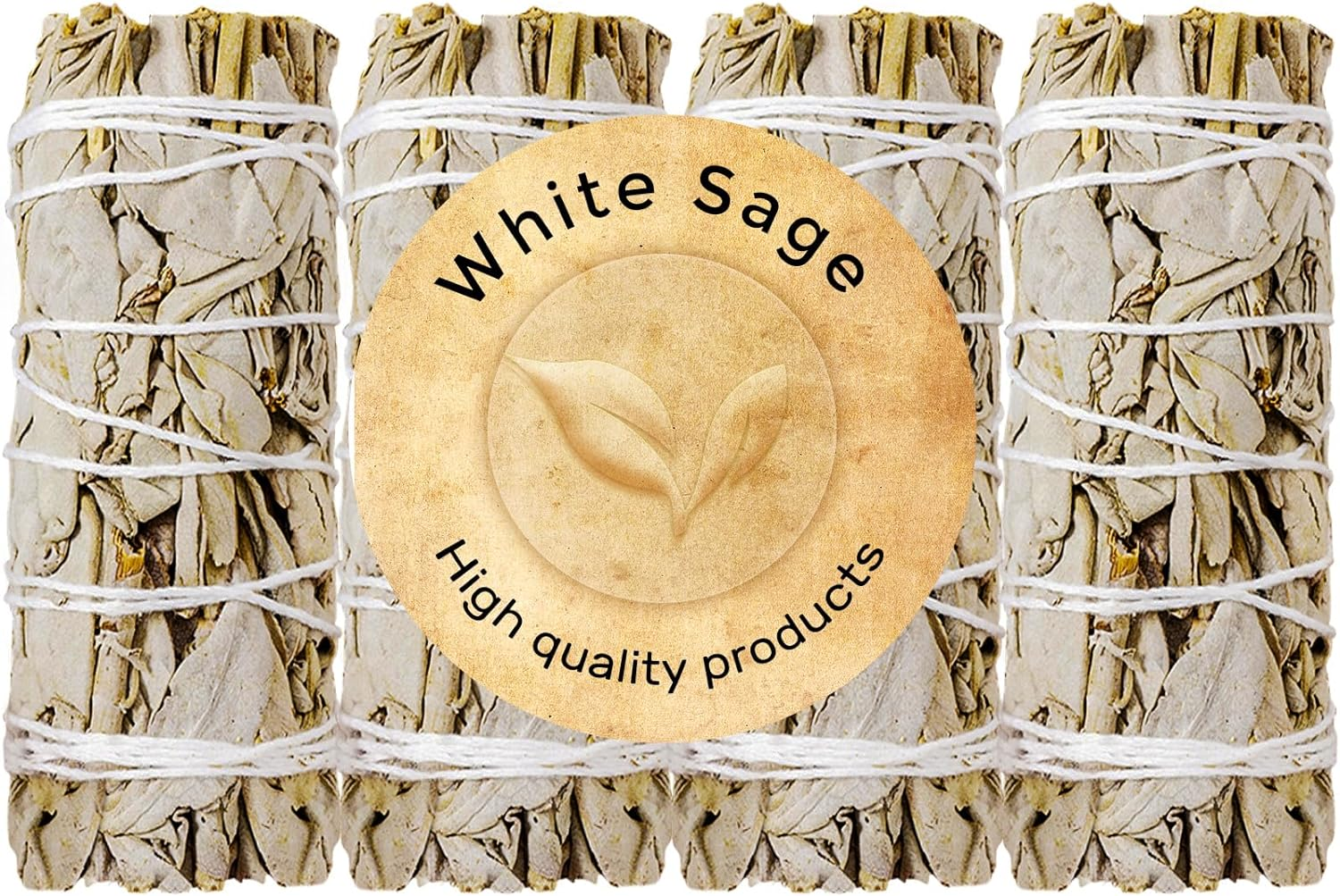 4 Inch White Sage Smudge Sticks 4 Pack - White Sage Bundles for Home Cleansing Incense Healing Meditation & Smudge Sticks Rituals image number 3
