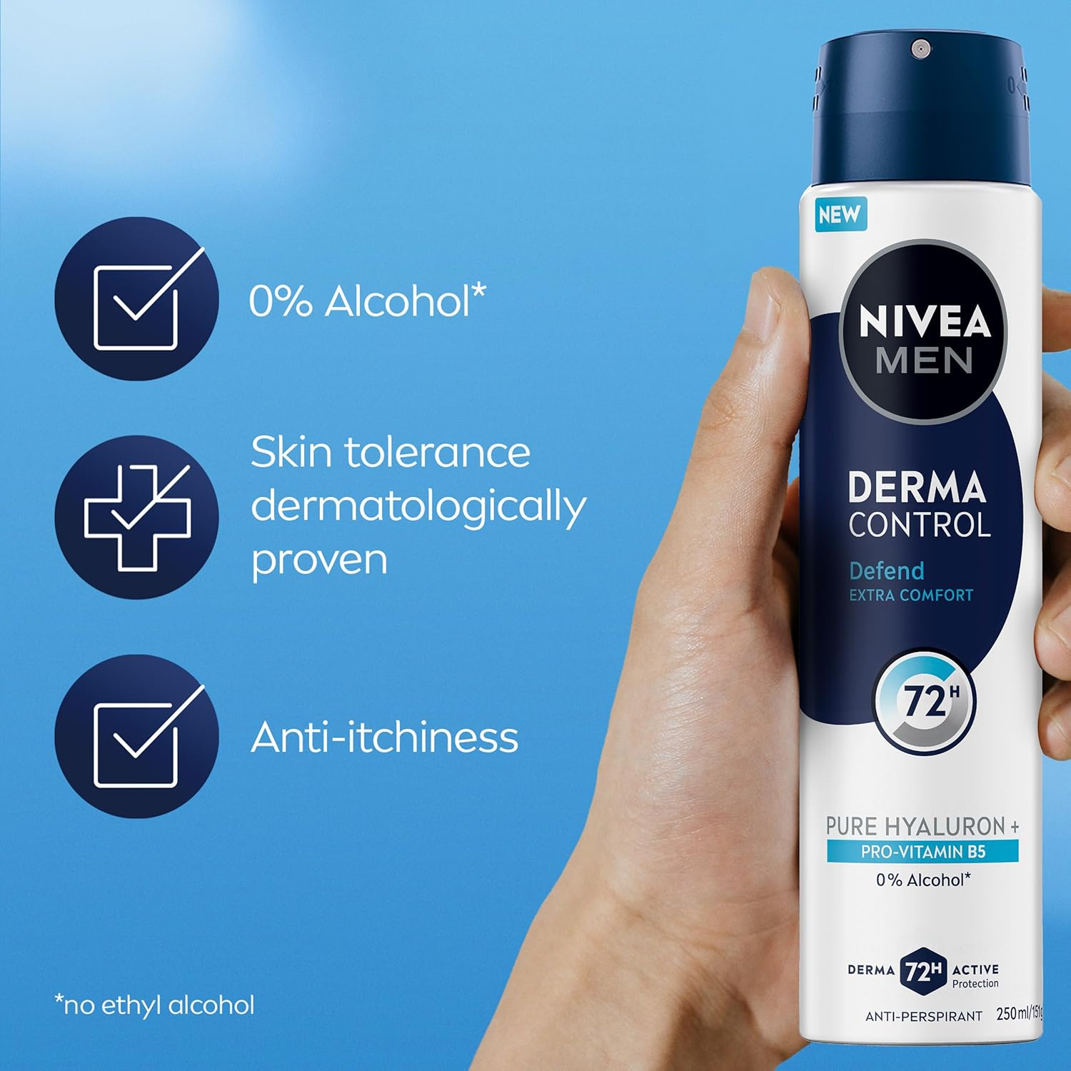 NIVEA MEN Derma Control Defend Aerosol 250Ml image number 6