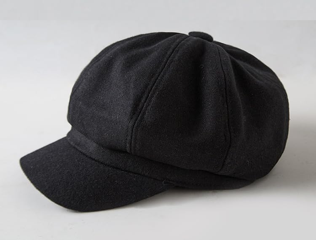 Women'S Beret Newsboy Hat - Vintage 8 Panels Cabbie Hat Boy Cabbie Hat Newspaper Boy Hat(Size:M)