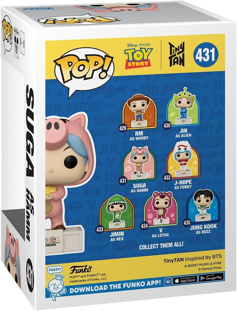 FUNKO POP! Rocks: BTS Toy Story X Tiny TAN - Suga as Hamm image number 6
