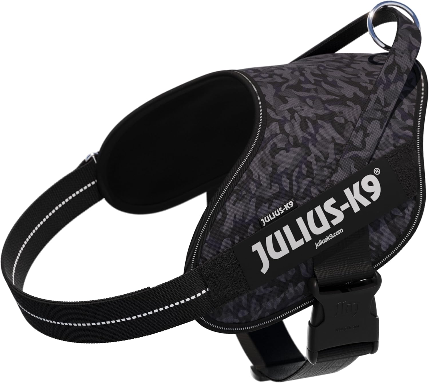 Power&More Dog Harness with Patches, Size: XL, Night Camo image number 4