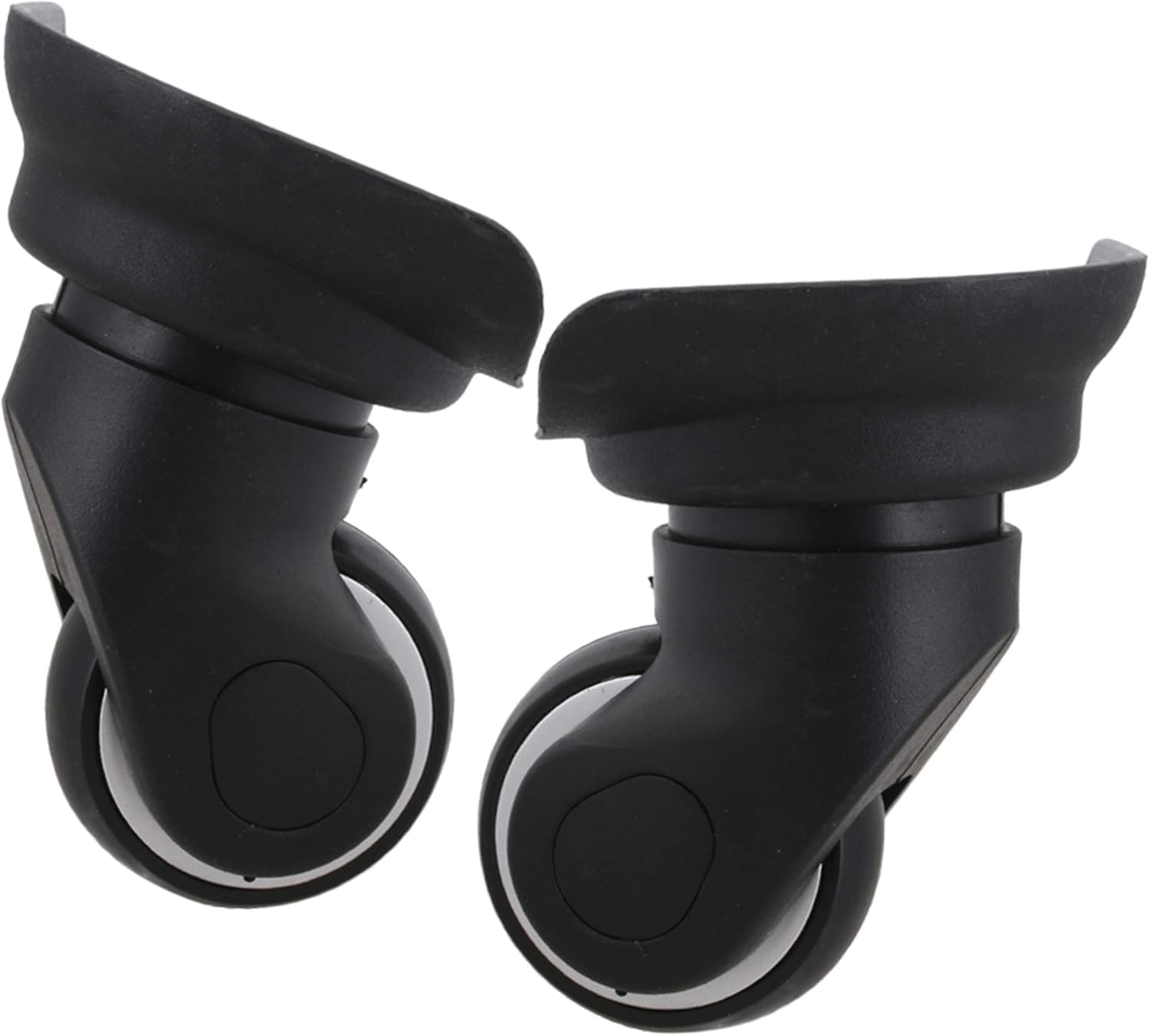 Mxfans 10 X 9.3 X 4.8 Cm W013 Rotating Spinner Left and Right for Luggage, Suitcase, Wheels, DIY Replacement, Black image number 3