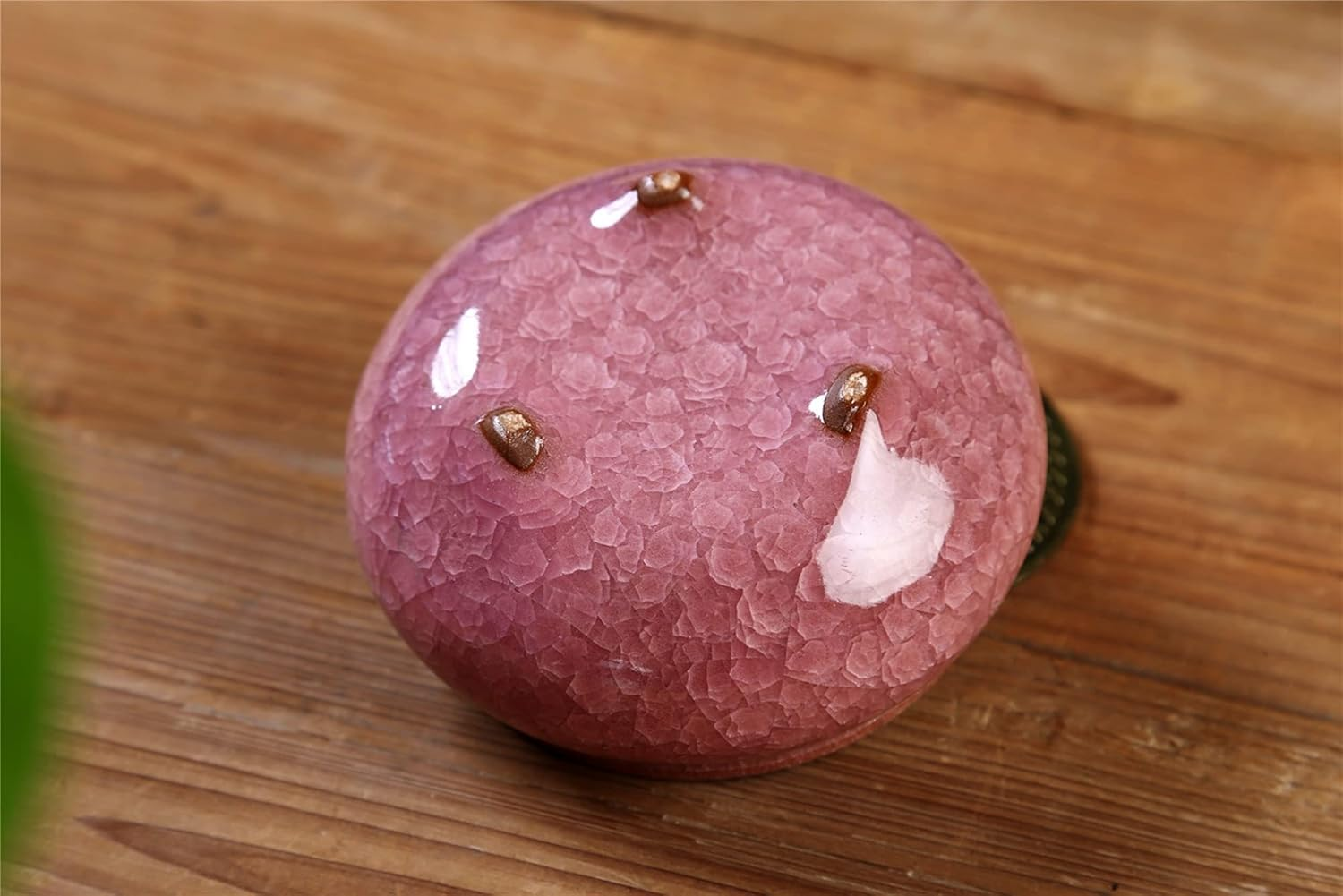 Censer Sky Blue Incense Burner with Calabash Incense Stick Holder - Porcelain Charcoal Censer for Use with Resin Granular Powder Cone or Coil Incense (Violet) image number 5