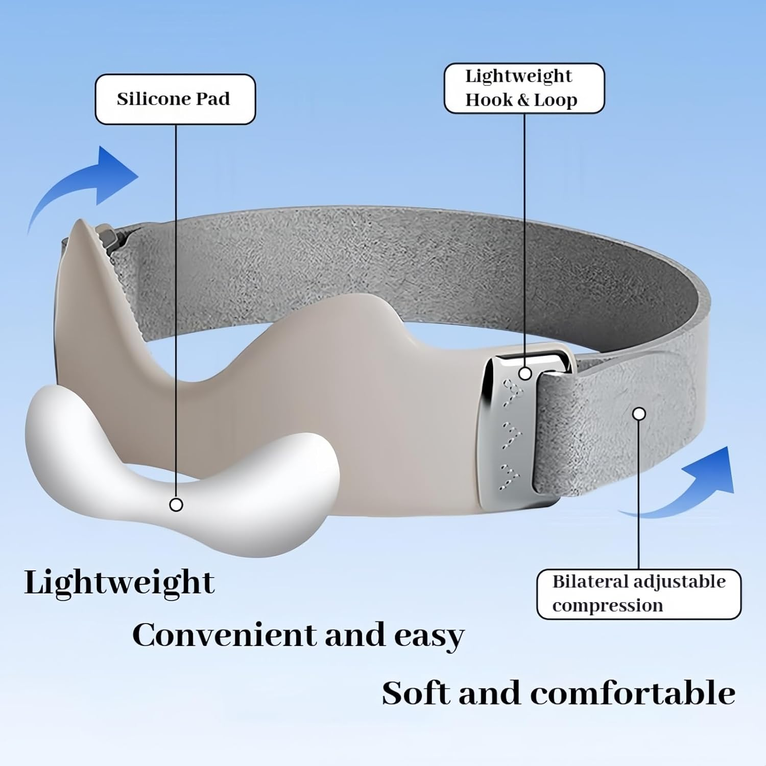 Flexwrap Knee Strap, Flex Wrap Silicone Patellar Tendon Support Strap, Adjustable Patella Support Band, Non-Slip Silicone, Knee Brace for Men Women Running Basketball Hiking (Black)