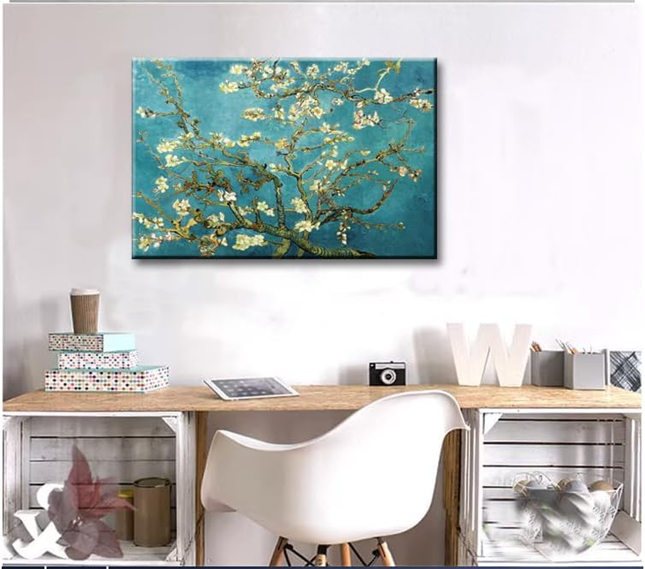 Weiyiart Almond Blossom Tree - Vincent Van Gogh Art Reproduction. Giclee Canvas Prints Wall Art for Home Decoroffice Decorations 24X36 image number 4