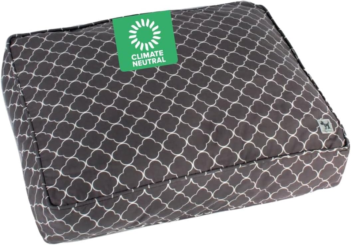 Molly Mutt Medium to Large Dog Bed Cover - Your Hand in Mine Print - Measures 27&rdquo;X36&rdquo;X5&rsquo;&rsquo; - 100% Cotton - Durable - Breathable - Sustainable - Machine Washable Dog Bed Cover