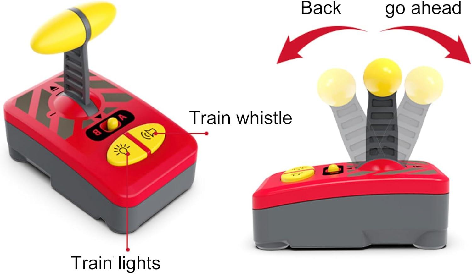 B-Qtech Motorized Train for Wooden Tracks, Battery Operated Locomotive Train,Remote Control Locomotive Train Set for Toddlers, Electric Train Toy Compatible with Thomas Brio Railway Track image number 5