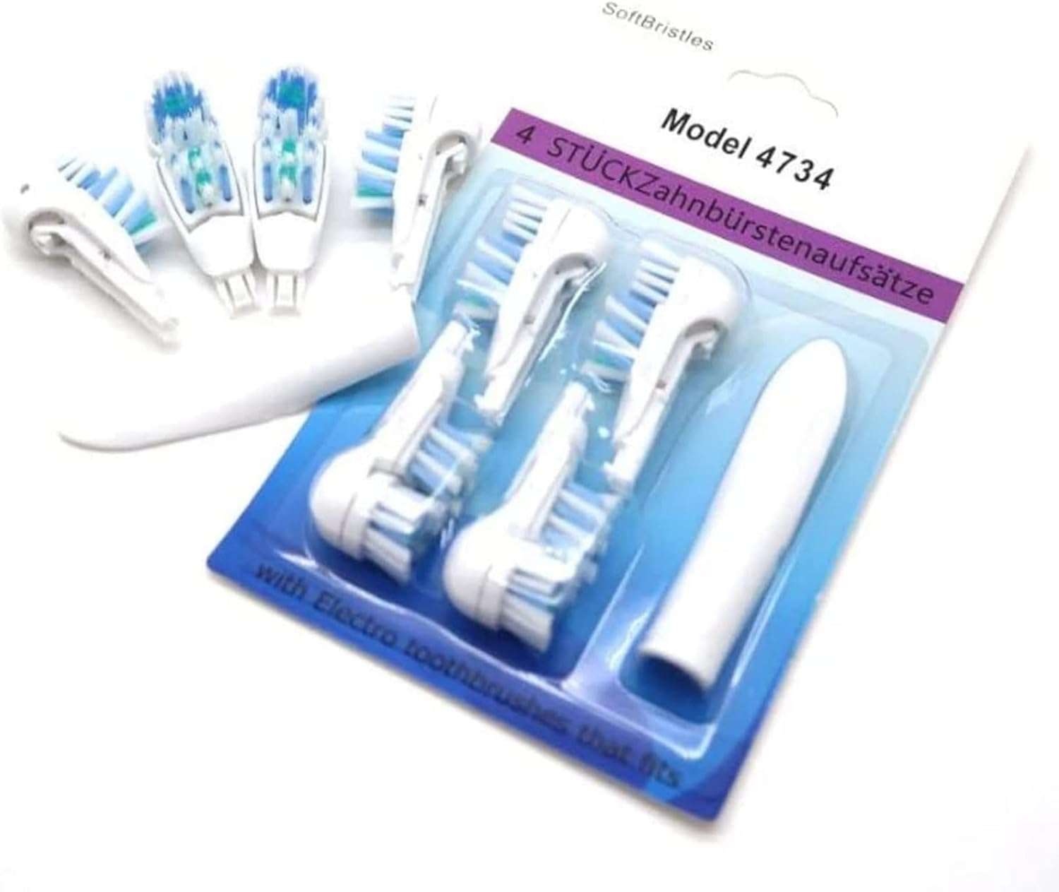 4/8/16 Pcs Electric Toothbrush Ora B Replacement Heads Sensitive Dual Clean Rotating Sets Fit for Braun Oral B Cross Action Power 4732 3733 4734 (8) image number 5