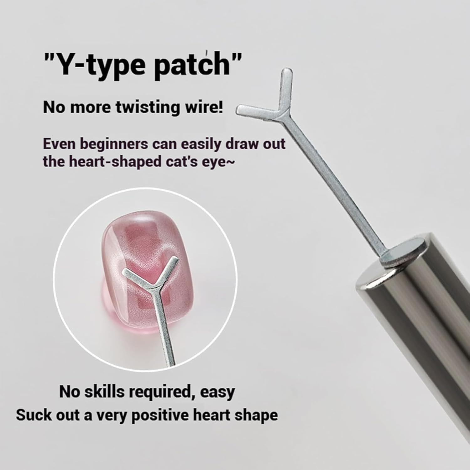 5-Pack Professional Magnetic Nail Art Sticks &ndash; Y-Shaped Guide for Cat Eye Gel Polish, Salon & Home Manicure Kit image number 5