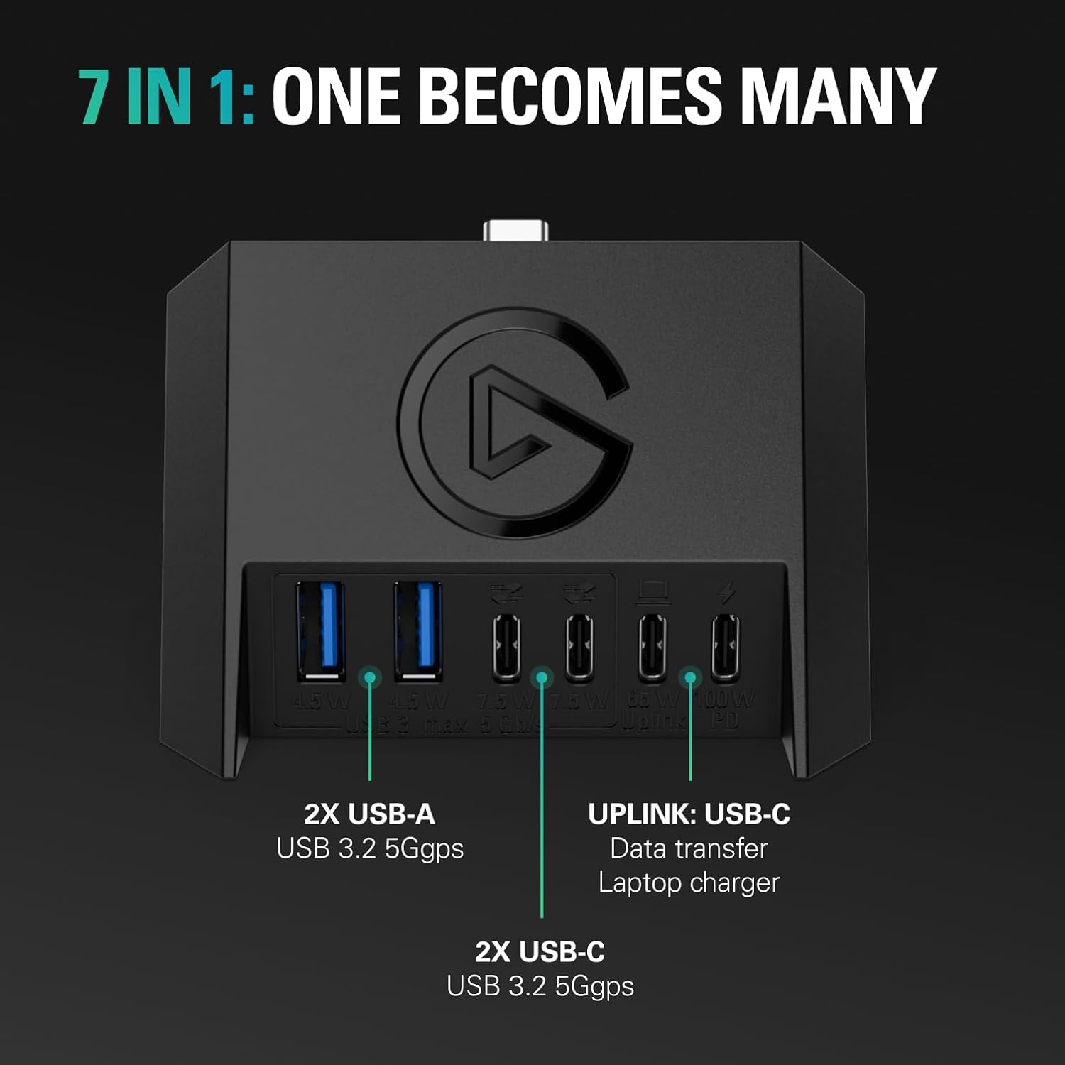 Elgato USB Hub &ndash; for Stream Deck +, 2 USB-C Ports/2 USB-A Ports, Power Delivery, Sd/Microsd Card Reader &ndash; USB-C, Mac/Pc, Stream Deck & Power Supply Not Included image number 6