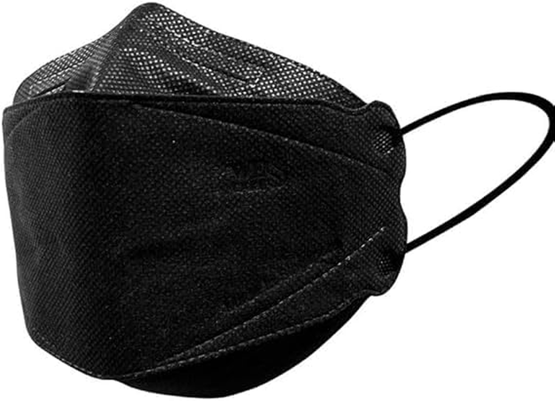 Black 3D Face Mask, KF Design, 20 Pack, Soft and Breathable image number 1