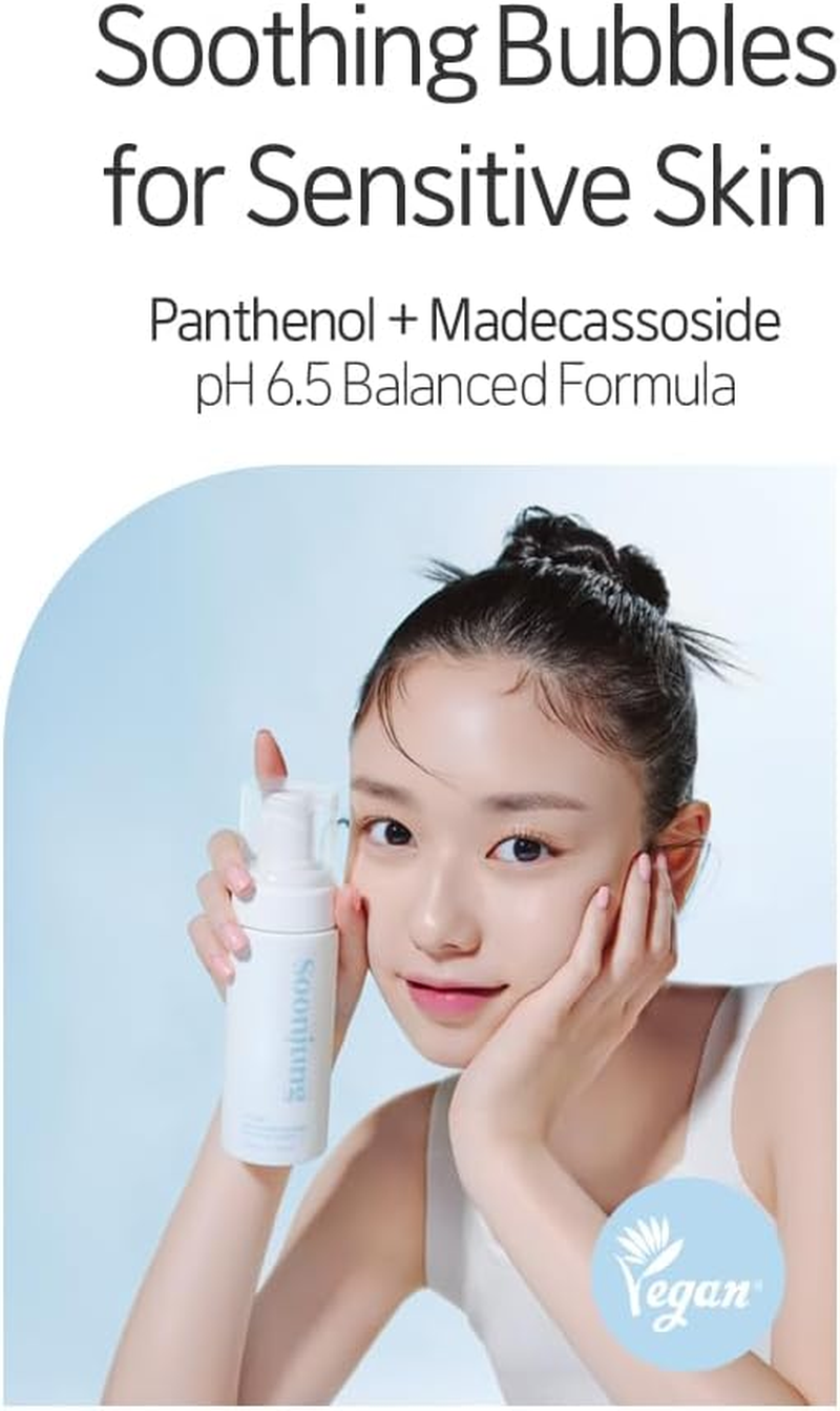 Etude House Soonjung Ph 6.5 Whip Cleaner 5.1 Fl. Oz (150 Ml) 21AD Non-Comedogenic and Hypoallergenic Soft Bubble Hydrating Facial Cleanser for Sensitive Skin image number 6