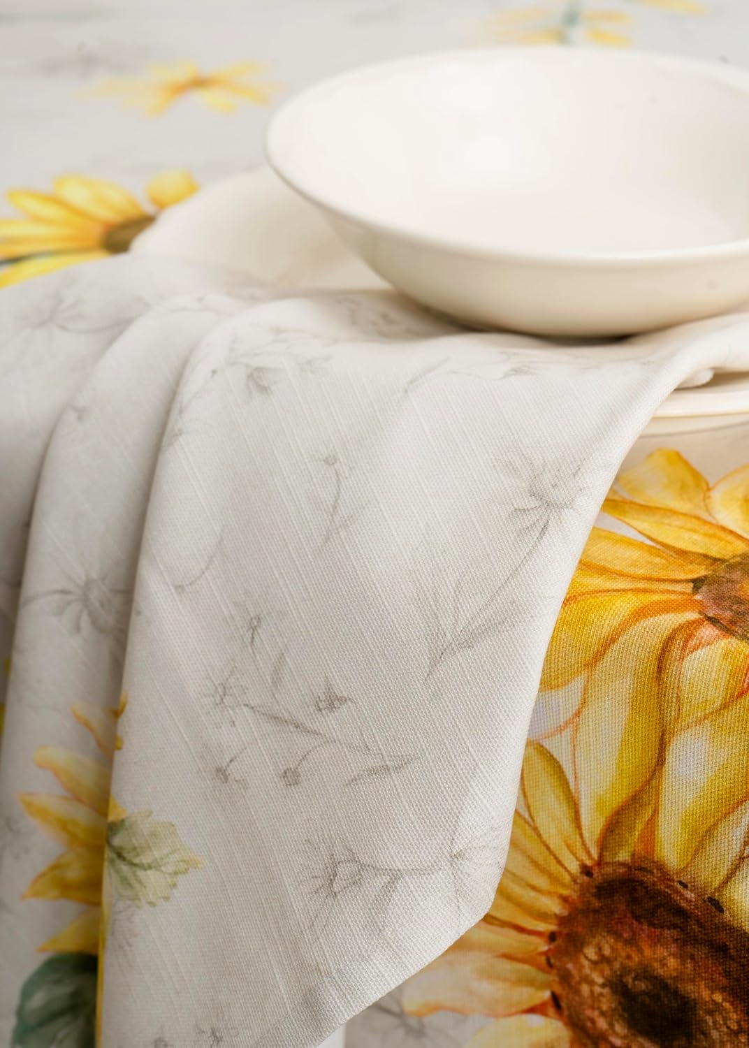 Maison D'Hermine Cloth Napkins Set of 4 100% Cotton Everyday Reusable Square Napkins Cloth Washable, Dinner, Party, Wedding, Restaurant, Spring/Summer (Candice, 20" X 20")