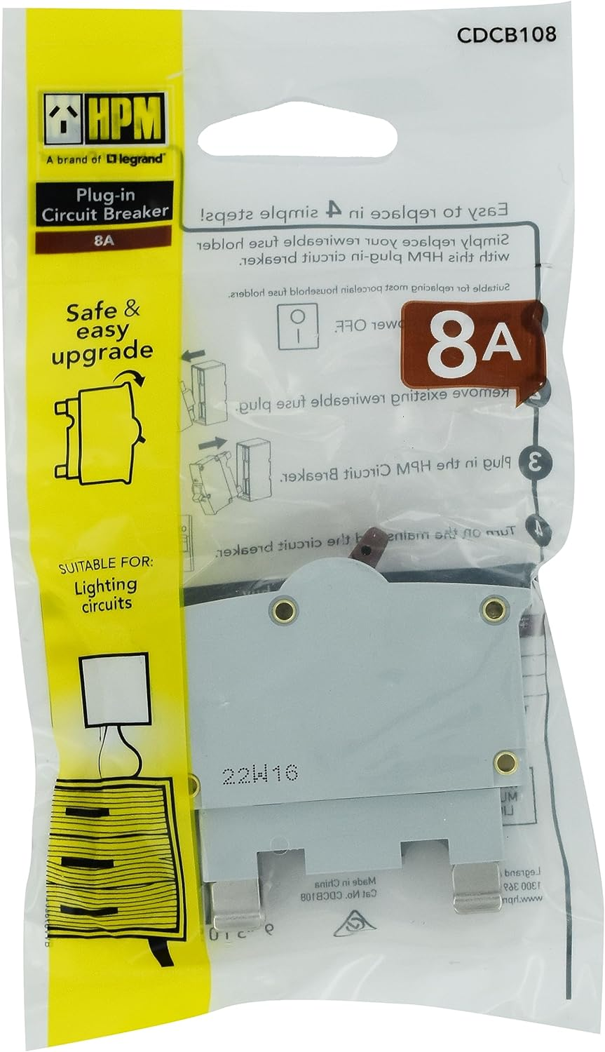 HPM Plug-In Circuit Breaker, 8 A