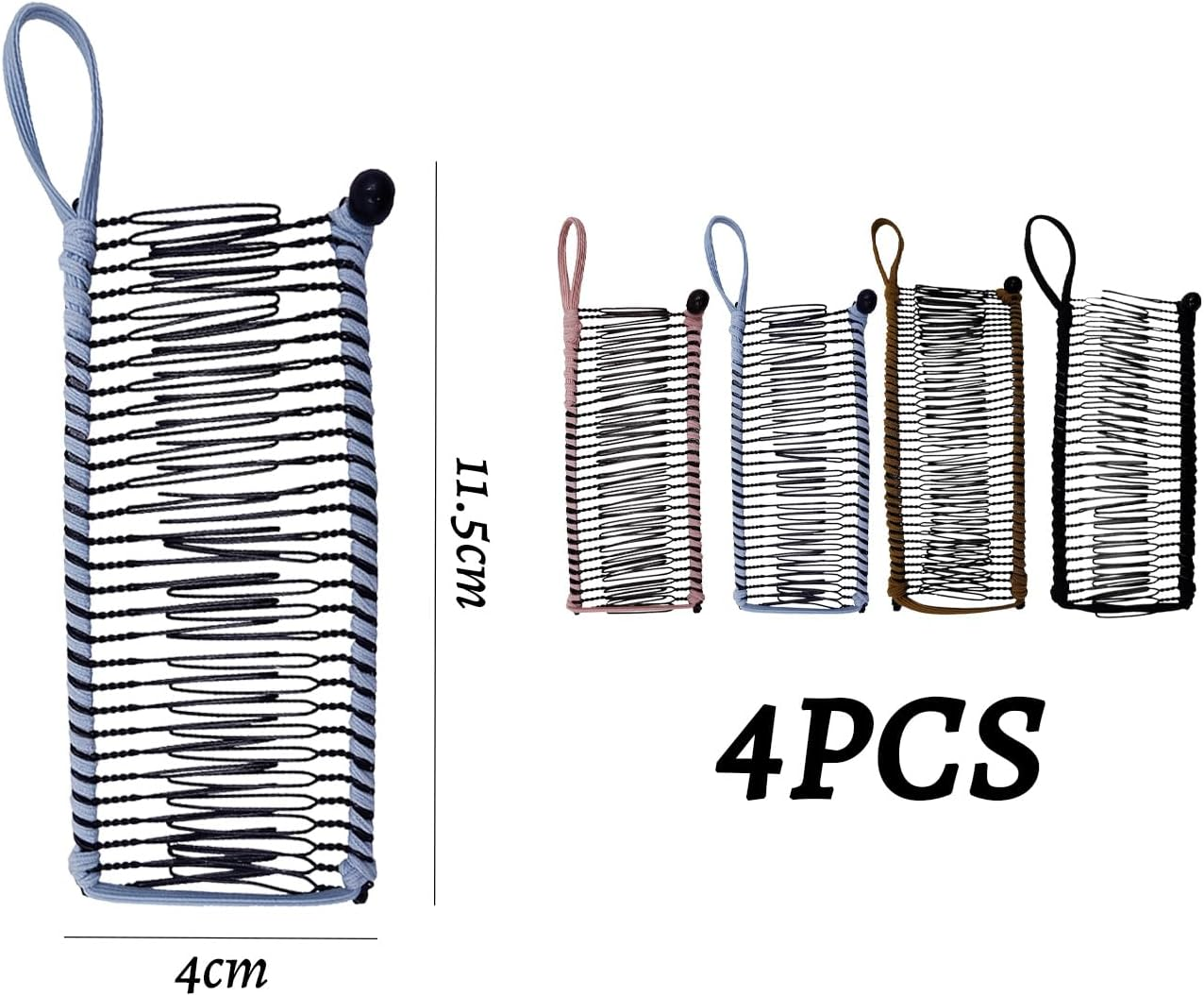 3-Piece Hair Pin, Elastic Hairpin, Hairdressing Fixing Tools, Hairstyle Design Accessories, Women'S Hair Accessories, Simple and Versatile Hair Accessories image number 3