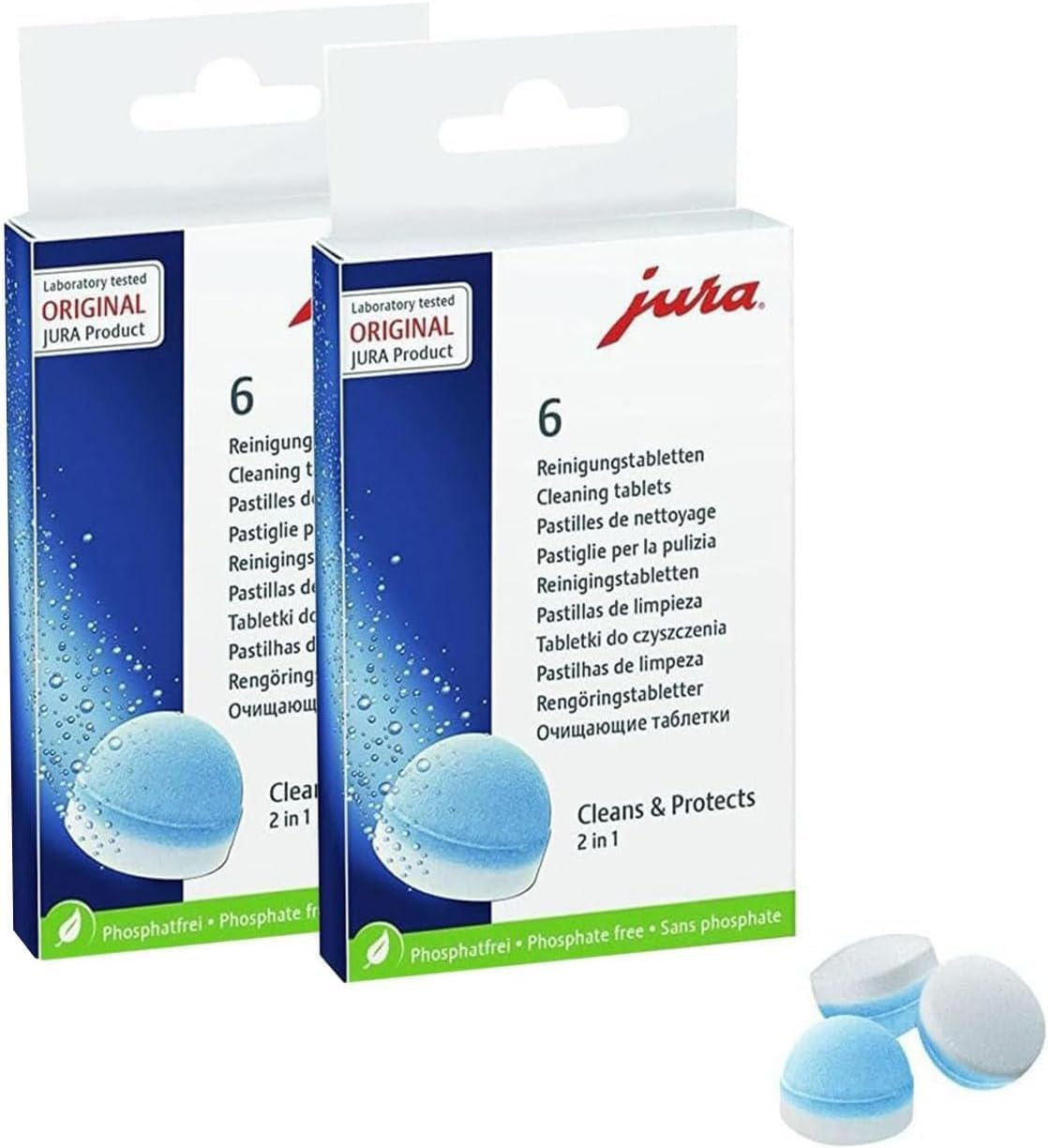 2-Phase Cleaning Tablets for All Jura Automatic Coffee Centers, 12 Count image number 3