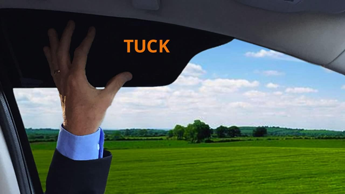 Tuckvisor Blackout Sun Visor Sunshade Extender for Car Window Windshield Sun Shade Anti-Glare Car Sun Visor Protects from Sun Glare, Snow Blindness, UV Rays, Universal for Cars, Suvs 1 Pack image number 5