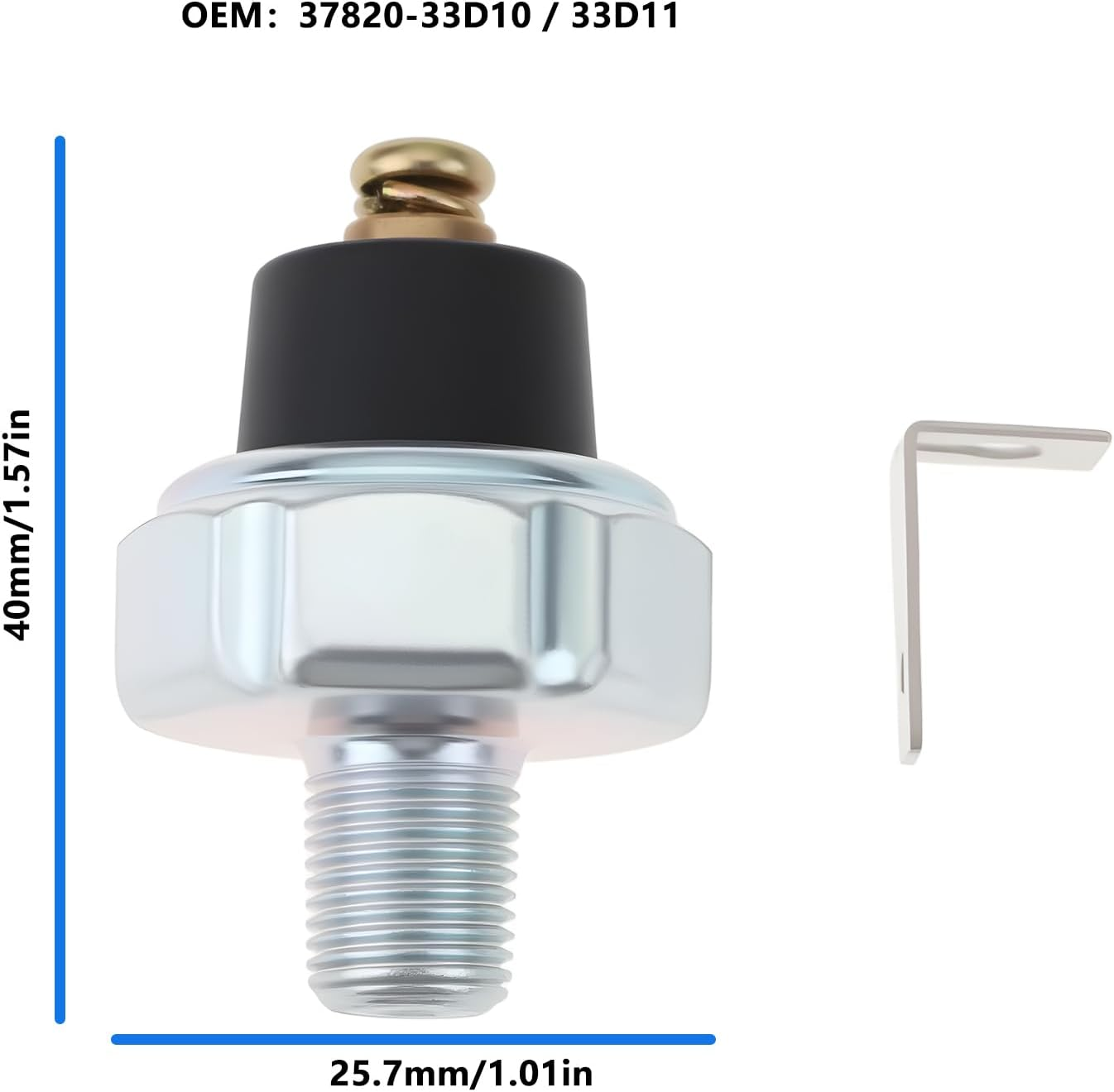 Ecsing Motorcycle Oil Pressure Switch 37820-33D10 37820-33D11 Compatible with Suzuki GSX1300 Hayabusa Bking image number 1