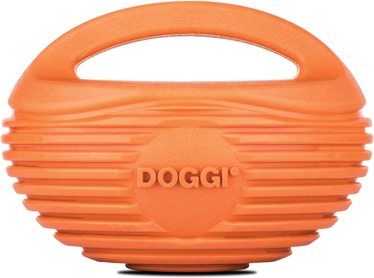 DOGGI Rugby Ball Tough Dog Toy, Medium - TPR Material for Tough Chewers, Interactive Toy for Fetch Games, Aids Dental Health, Strengthens Teeth, 100% Recyclable image number 4