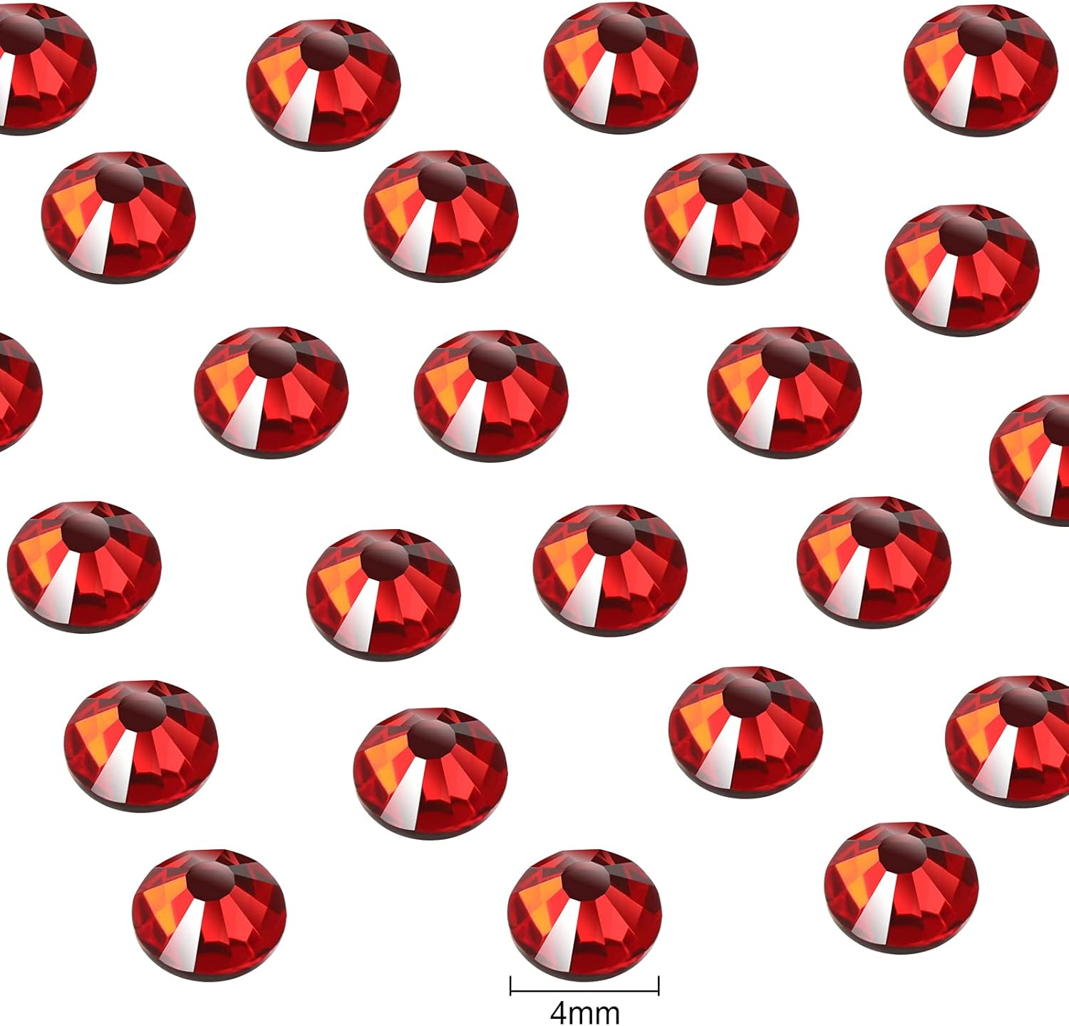 1440 Pieces Hotfix Rhinestones Crystals Hot Fix Clear AB Crystals round Flatback Gems Glass Stones Crystal Rhinestones Bulk for Crafts Clothing Dance Costumes, 5Mm image number 3