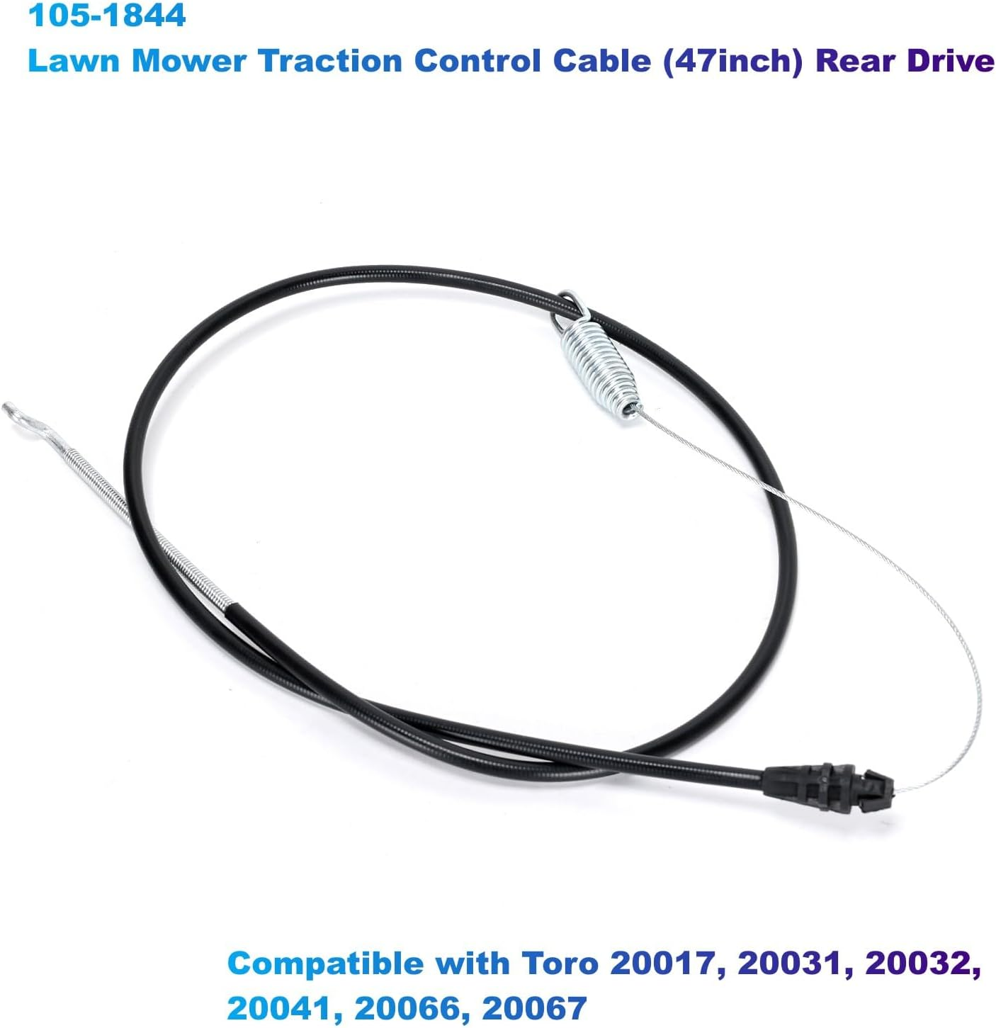 Ruimou 105-1844 Lawn Mower Traction Control Cable (47Inch) Rear Drive Compatible with Toro Recycler 22'' Personal Pace Self-Propelled 20017 20031 20032 20041 20066 20067 20074 image number 1