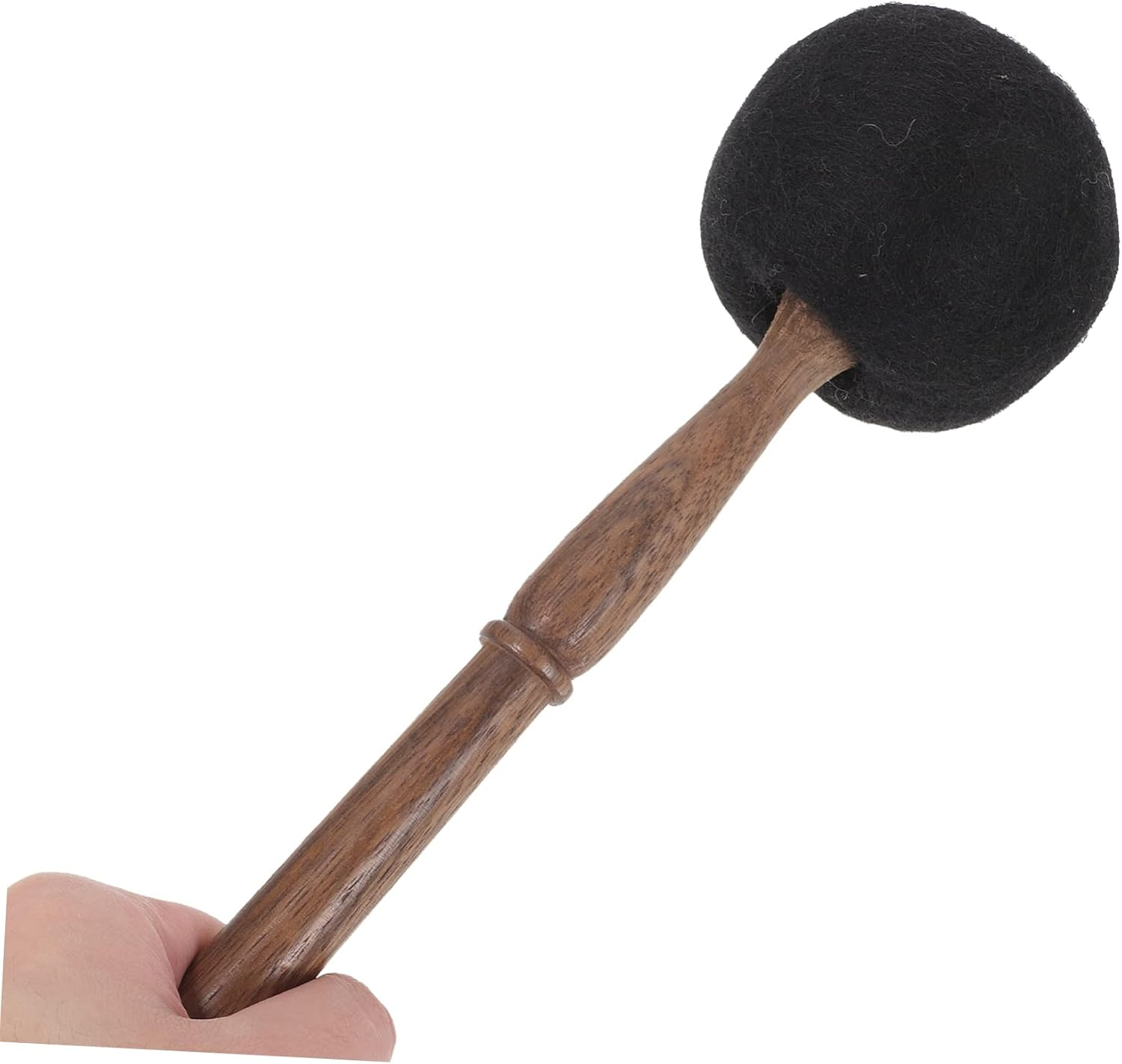 Tibetan Singing Bowl Mallet Wool Felt Head Wooden Stick Medium Size Black Meditation Sound Bowl Striker Accessory for Yoga Healing image number 3