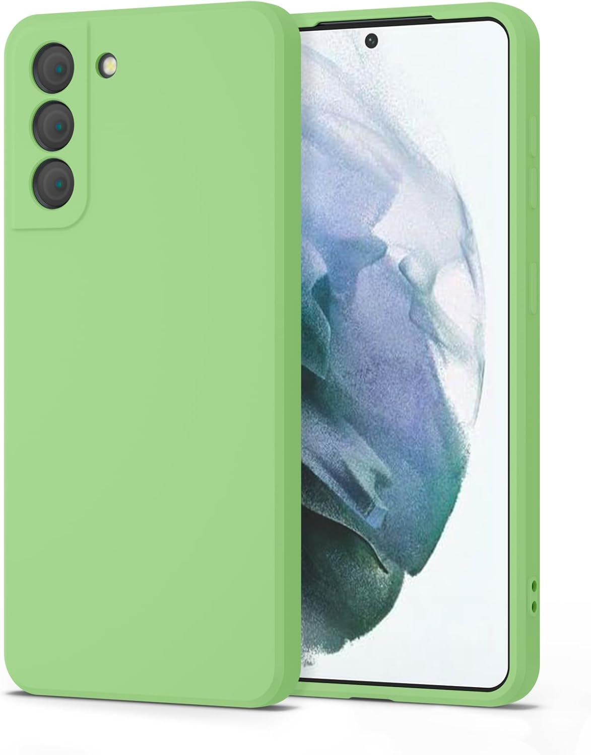 Silicone Case for Samsung Galaxy S21 Case, Silky-Soft Touch Gel Rubber Cover, Full Protective Case, Full Protective Case, Shockproof Anti-Scratch Case Cover for Samsung Galaxy S21 5G Case 6.2-Inch