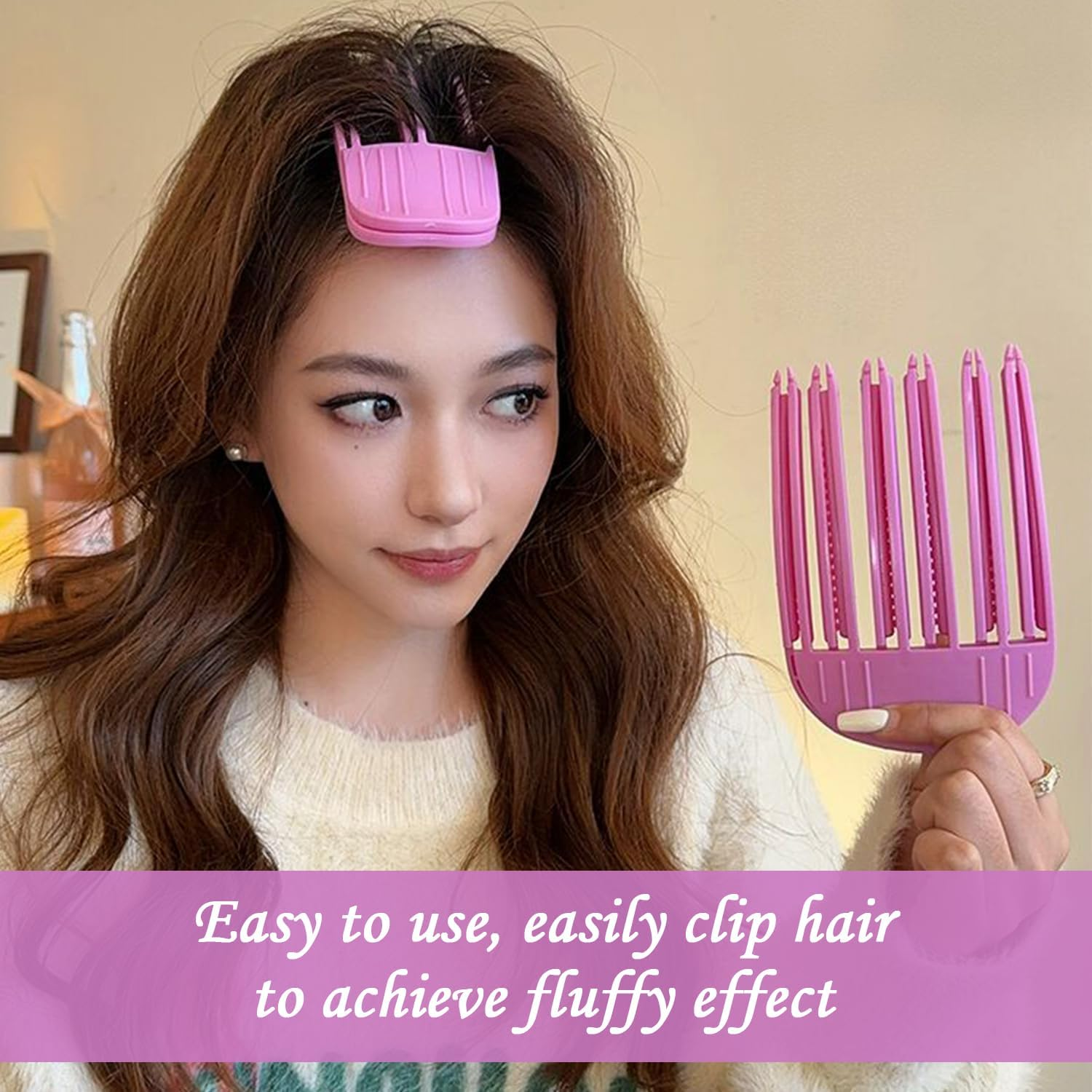 4 Pieces Creative Hair Clips Hair Clips for Fluffy Hair, Hair Styling Tools, Plastic Hair Styling Tools, Hair Styling Accessories image number 2